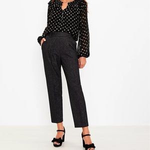 Pull On Tapered Pants in Black Shimmer Size XL